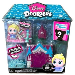 Disney Doorables Elsa’s Frozen Castle + 1 Surprise Mystery…